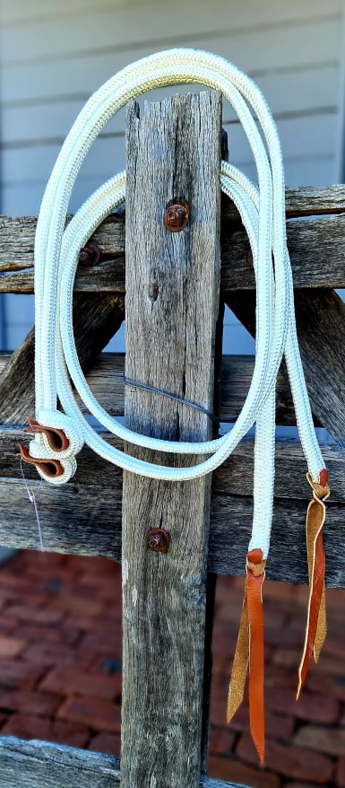 TOPRAIL EQUINE Toprail Flat Braided Split Campdraft Reins