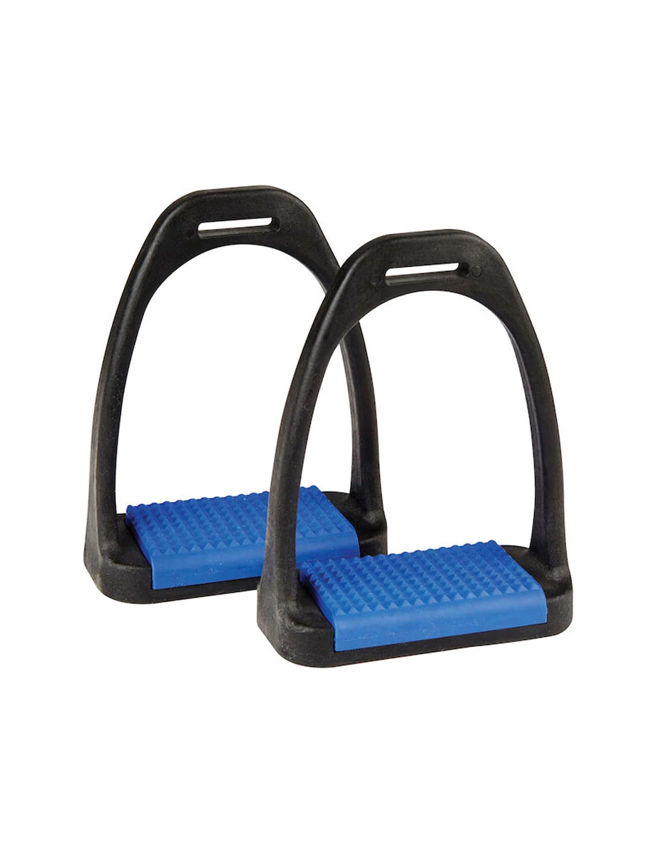 KORSTEEL Polymer Stirrup Irons With Coloured Treads