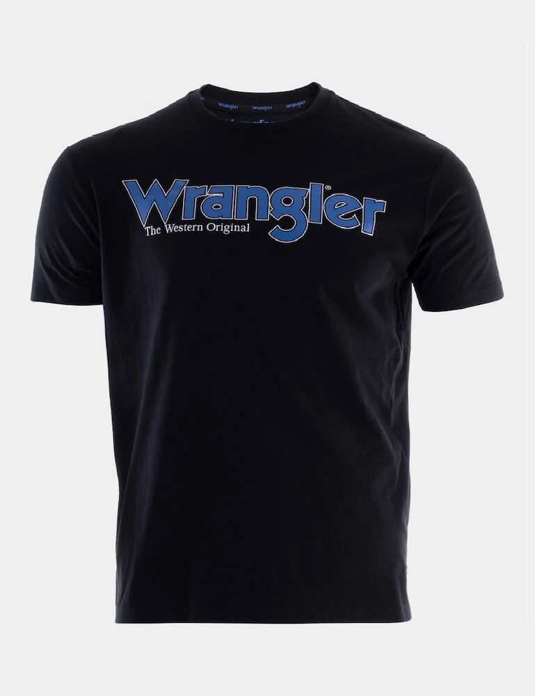WRANGLER Mens Ryder Logo Short Sleeve Tee