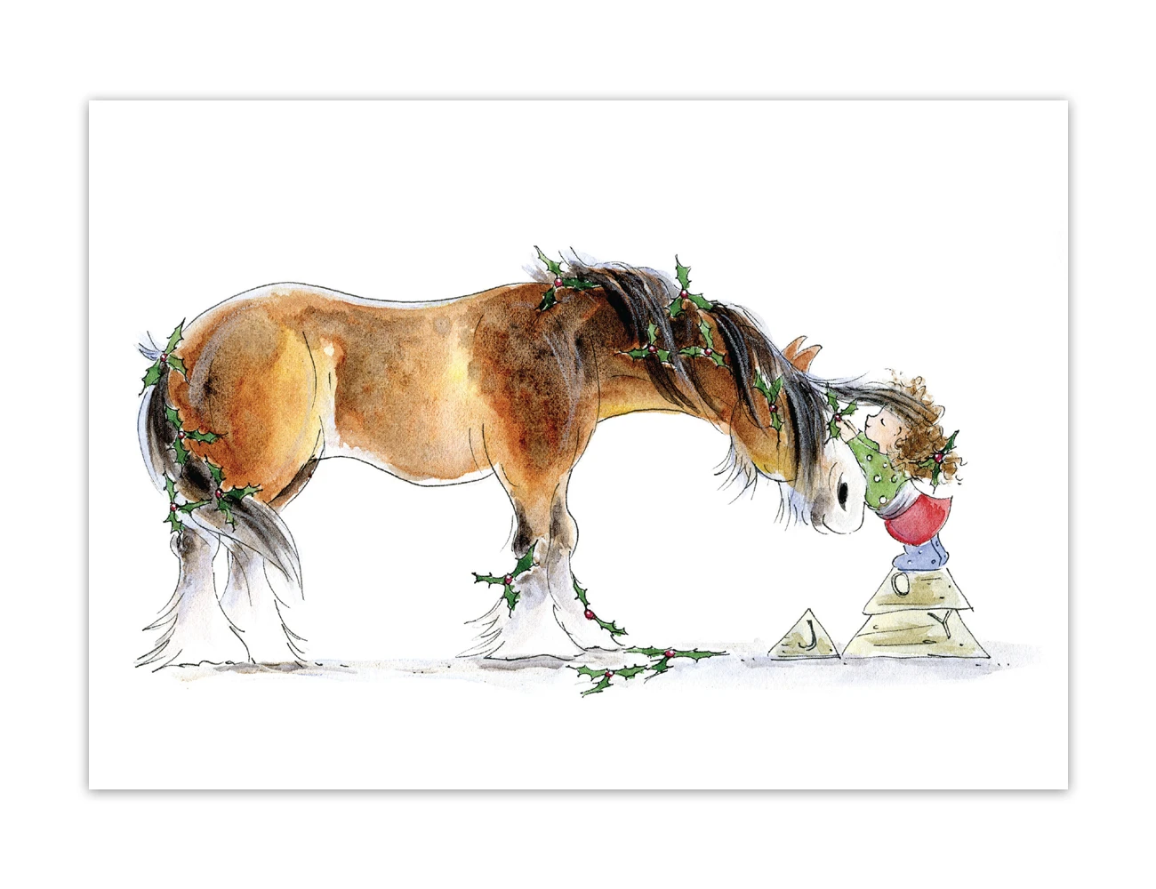 MANDY FOOT Clydie Joy Blank Greeting Card