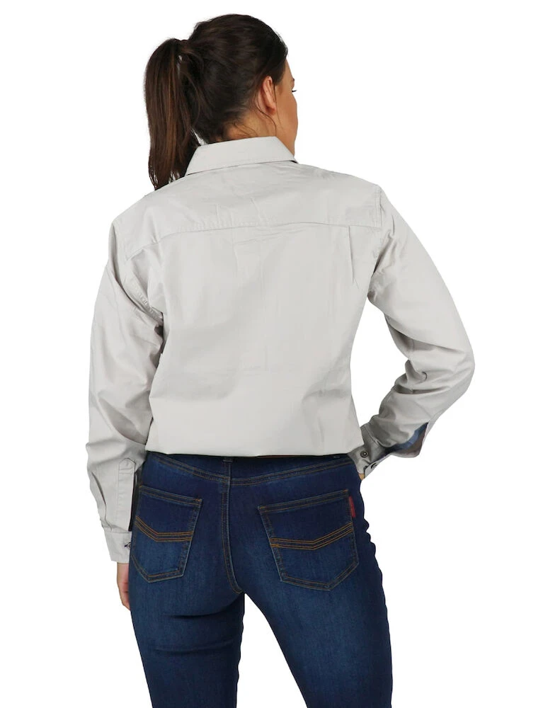 RINGERS WESTERN Pentecost River Womens Half Button Work Shirt
