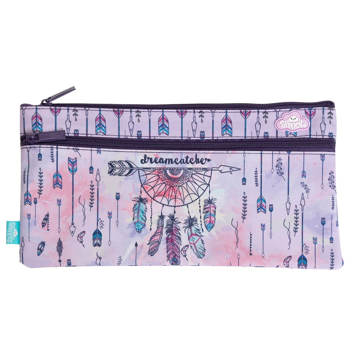 SPENCIL 2-Zip Rectangle Pencil Case - Dreamcatcher Horse
