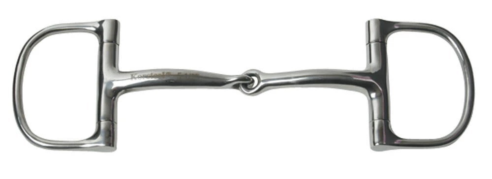 JP KORSTEEL Stainless Steel Jointed Racing Dee Ring Snaffle Bit