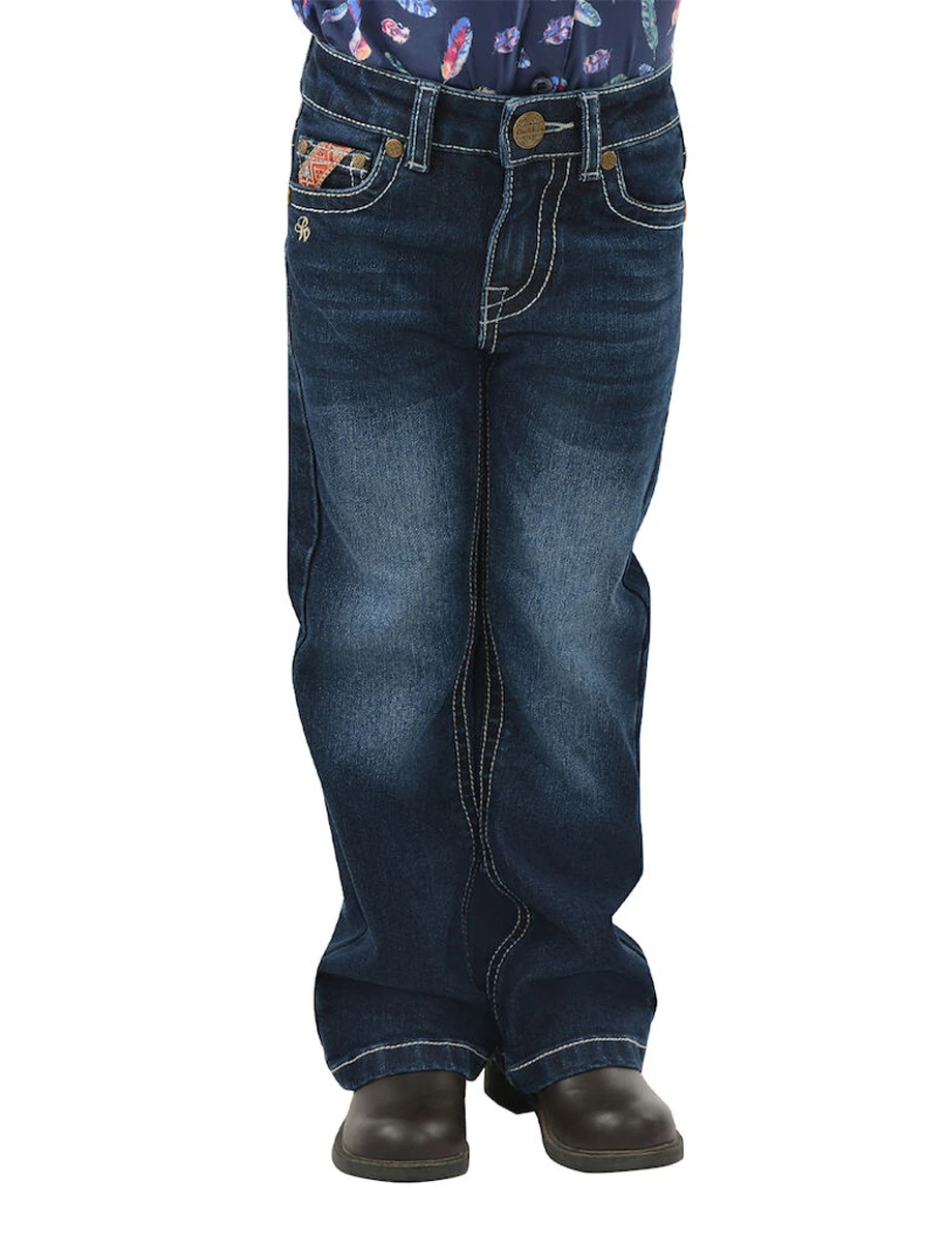 PURE WESTERN Girls Aztec Bootcut Jeans