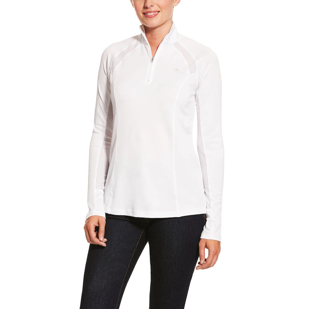 ARIAT Womens Sunstopper 2.0 1/4 Zip Long Sleeve Baselayer
