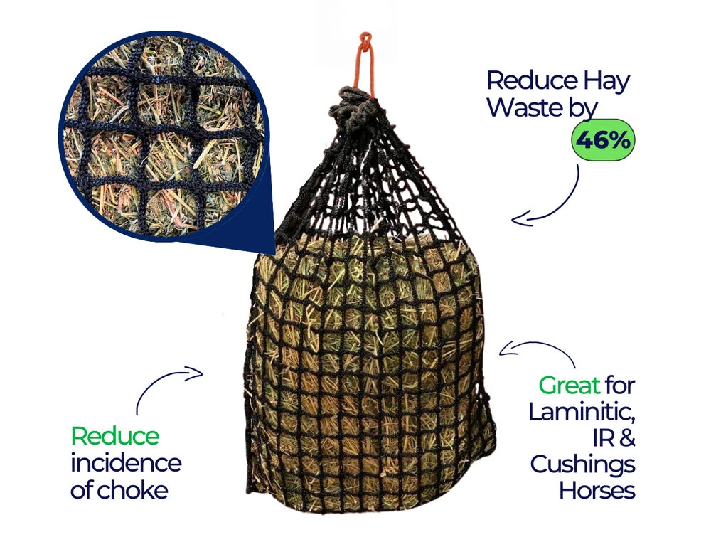 GUTZBUSTA Deluxe 5MM Knotless Slow Feed Hay Net