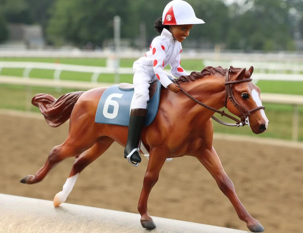 BREYER Freedom Cheryl White And Jetolara Horse And Book Set