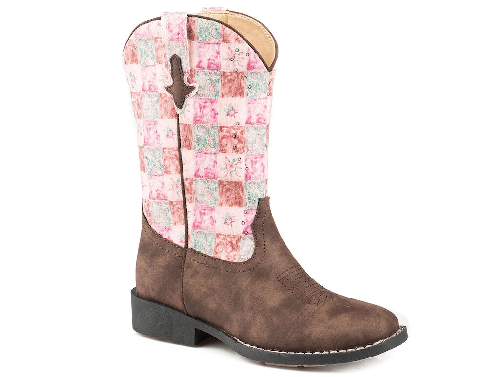 ROPER Kids Floral Shine Boots