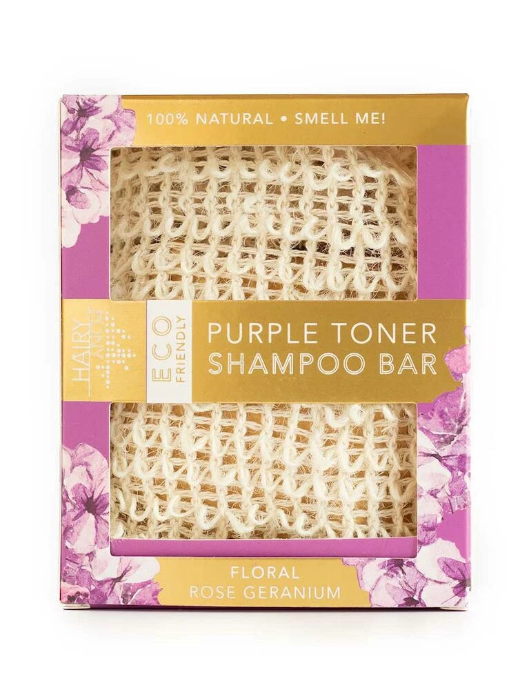HAIRY PONY Eco-Friendly Purple Toner Shampoo Bar - Rose Geranium