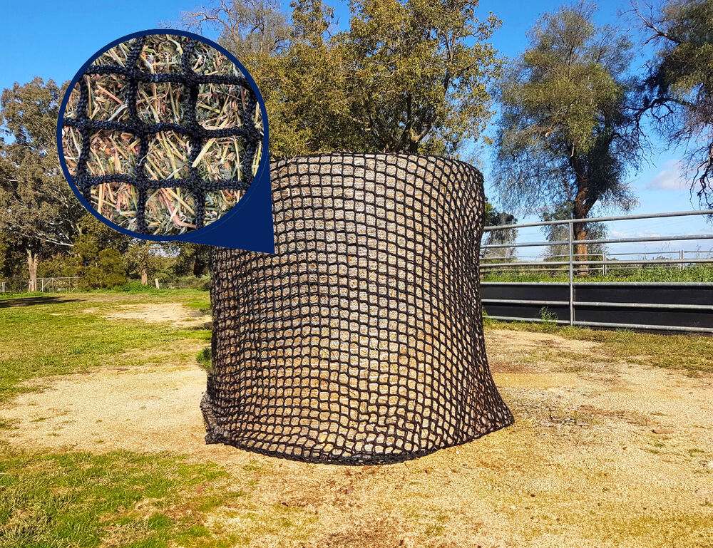GUTZBUSTA Deluxe 5MM Knotless Slow Feed Round Bale Hay Net