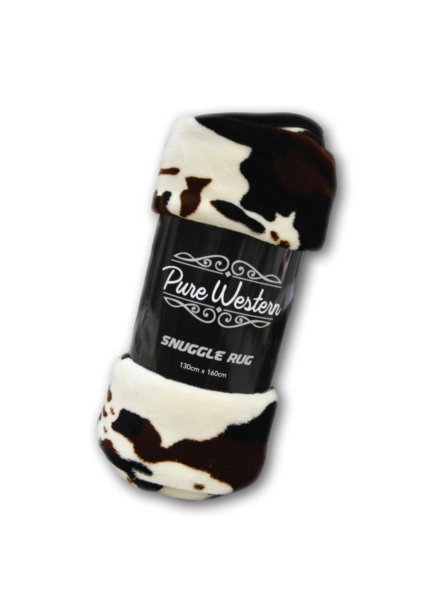PURE WESTERN Snuggle Rug Cow Pattern