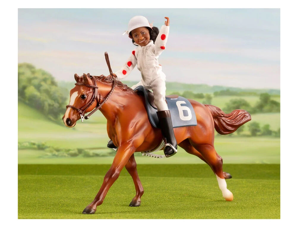 BREYER Freedom Cheryl White And Jetolara Horse And Book Set