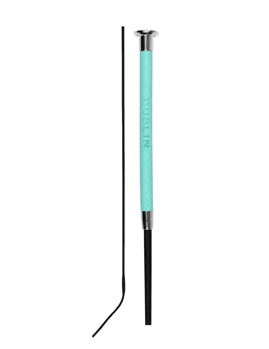 DUBLIN Fancy Stitch Leather Dressage Whip