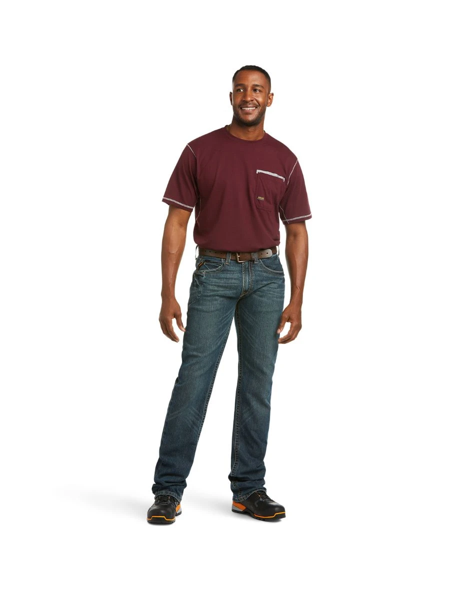 ARIAT Mens Rebar M5 Slim Straight Jeans