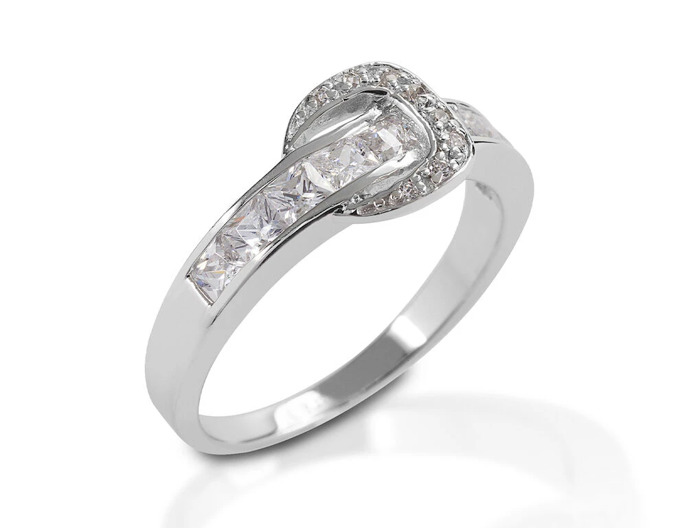 KELLY HERD Sterling Silver Contemporary Buckle Ring