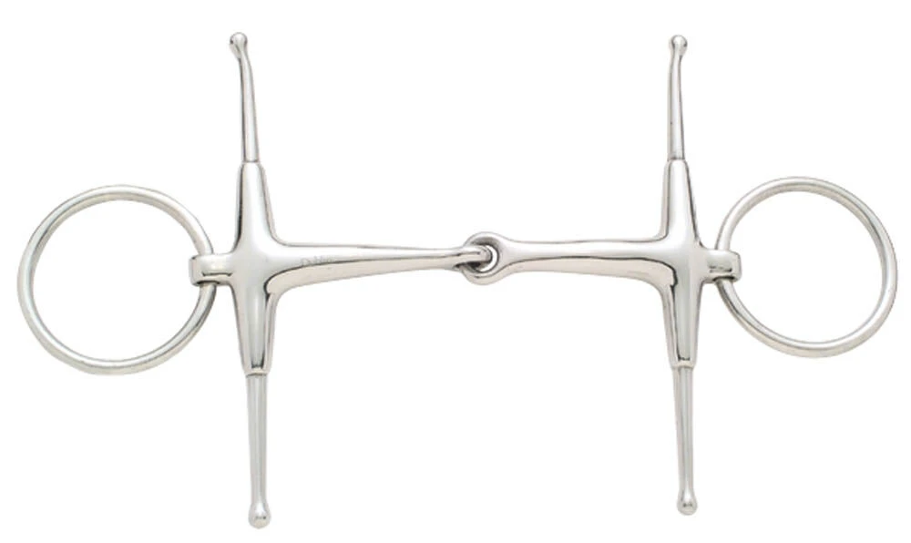 KORSTEEL Stainless Steel Jointed Fulmer Snaffle Bit