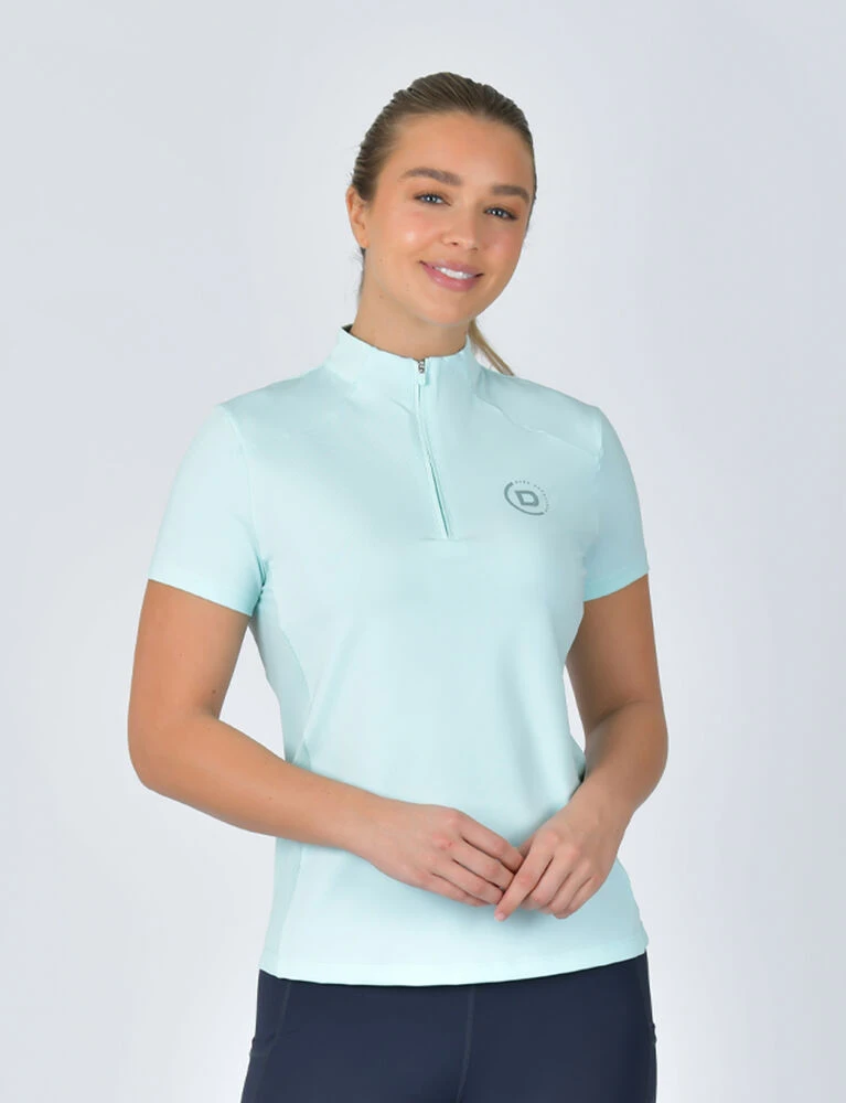DUBLIN 1/4 Zip Breathable Short Sleeve Top