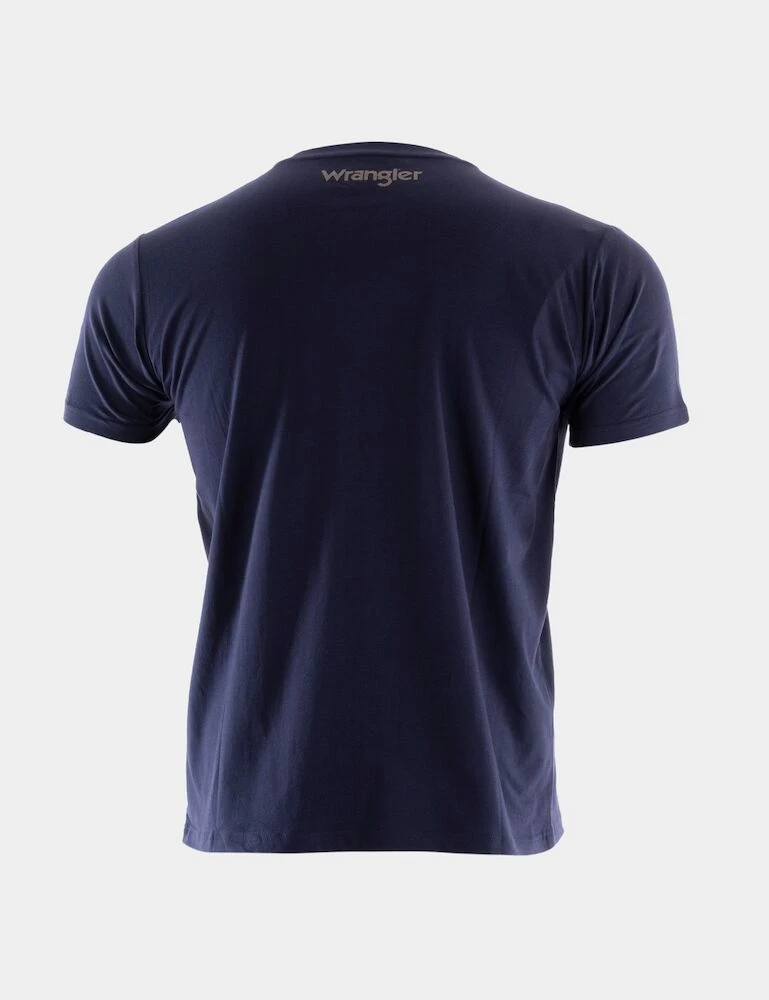 WRANGLER Mens Ryder Logo Short Sleeve Tee
