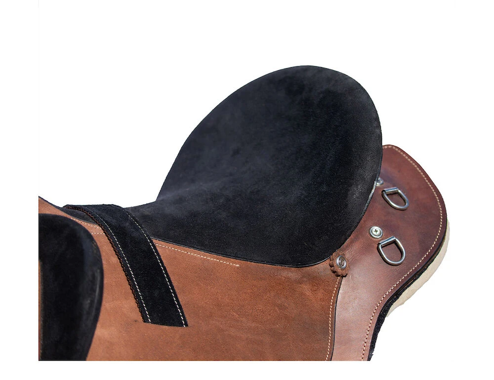 SYD HILL Shxp Hawk Polocrosse Rough Out Leather Stock Fender Saddle