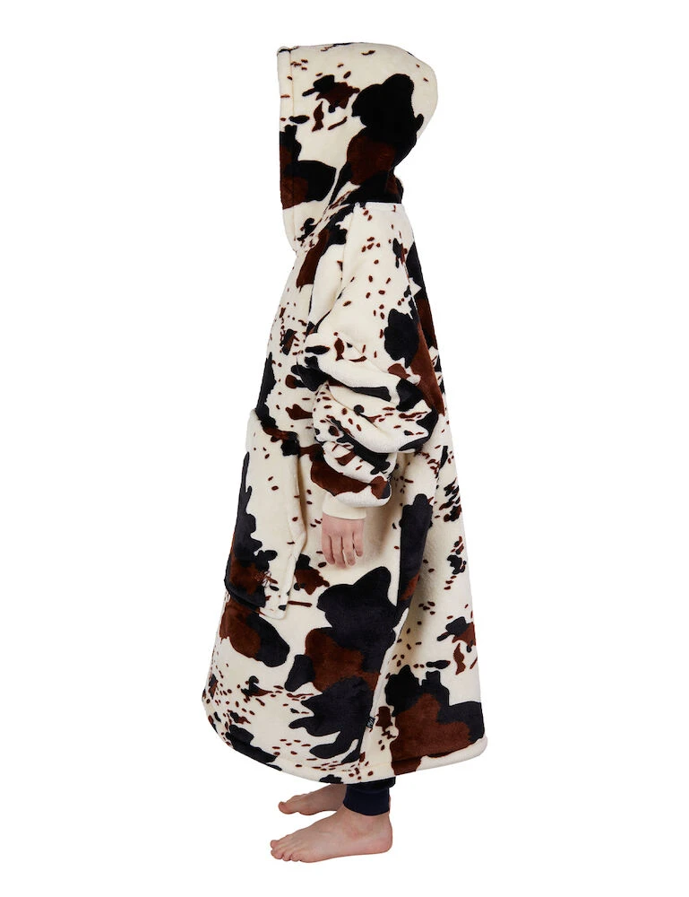 PURE WESTERN Kids Pw Cow Snuggle Hoodie