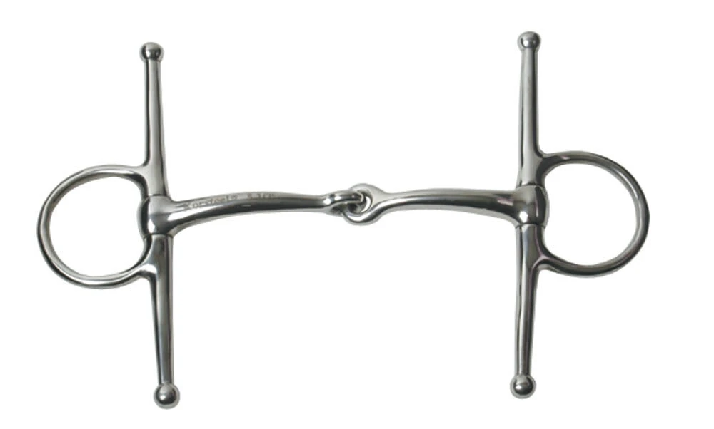 JP KORSTEEL Stainless Steel Jointed Full Cheek Eggbutt Snaffle Bit
