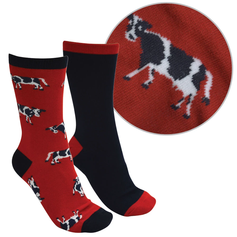 THOMAS COOK Adults Farmyard Socks Twin Pack
