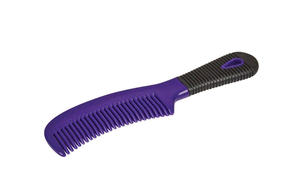 ROMA Rubber Handle Mane Comb