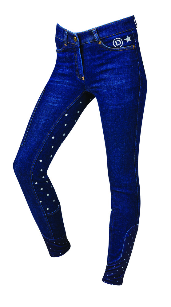 DUBLIN Kids Shona Denim Full Seat Breeches