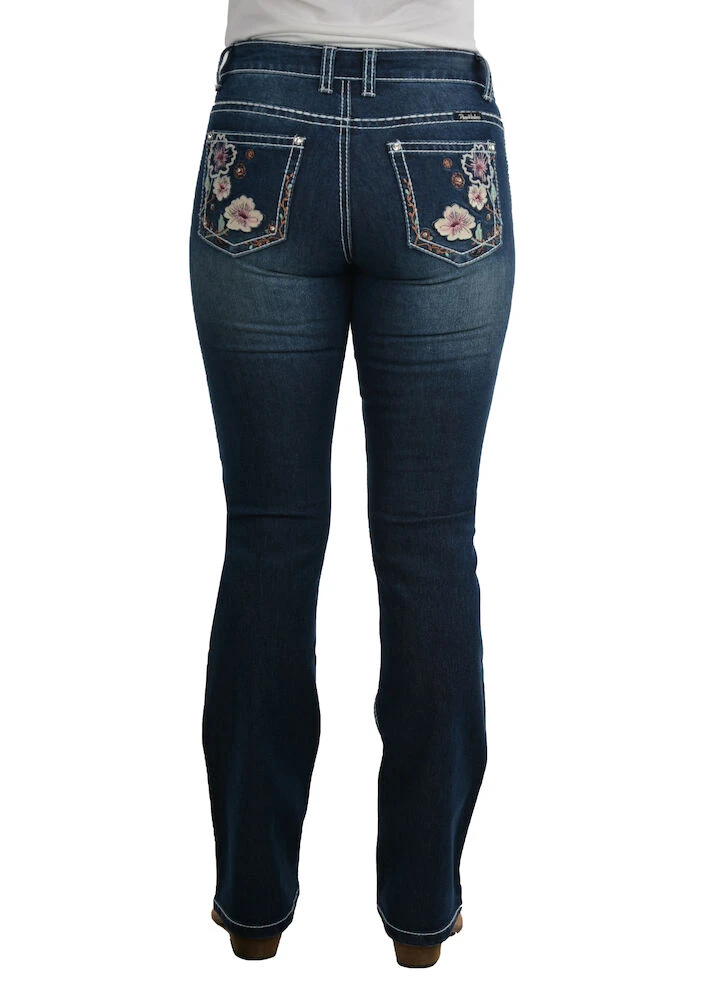 PURE WESTERN Womens Bridget Boot Cut Jean 32 Leg