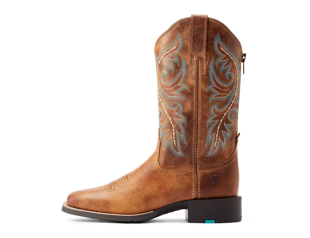 ARIAT Womens Round Up Back Zip Boots