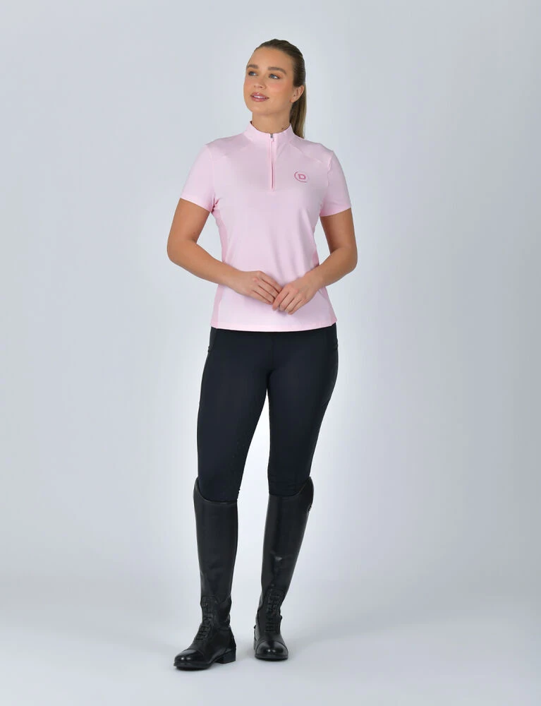 DUBLIN 1/4 Zip Breathable Short Sleeve Top