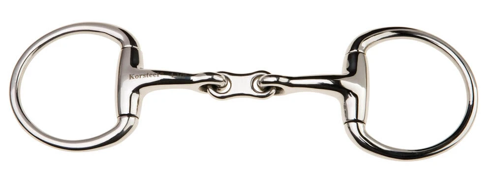 JP KORSTEEL Stainless Steel French Link Eggbutt Snaffle Bit