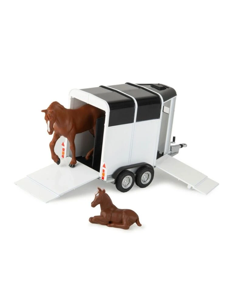JOHN DEERE 1:32 Scale Horse Trailer Set