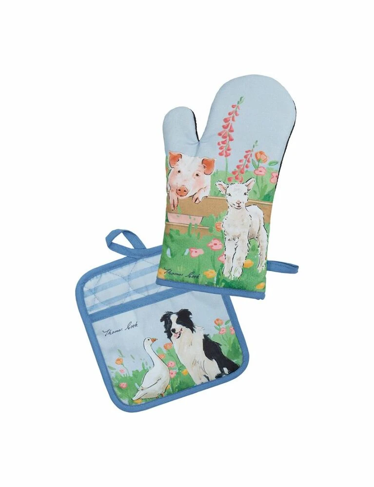 THOMAS COOK Oven Mitt And Pot Holder Set