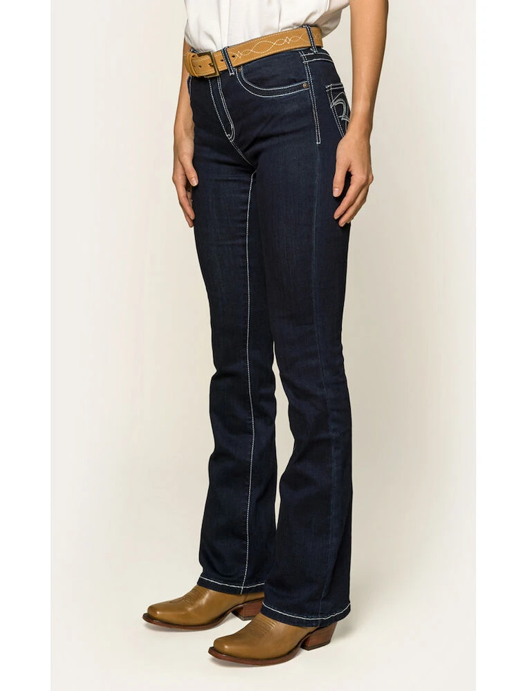 RINGERS WESTERN Caroline Womens Mid Rise Bootleg Jean