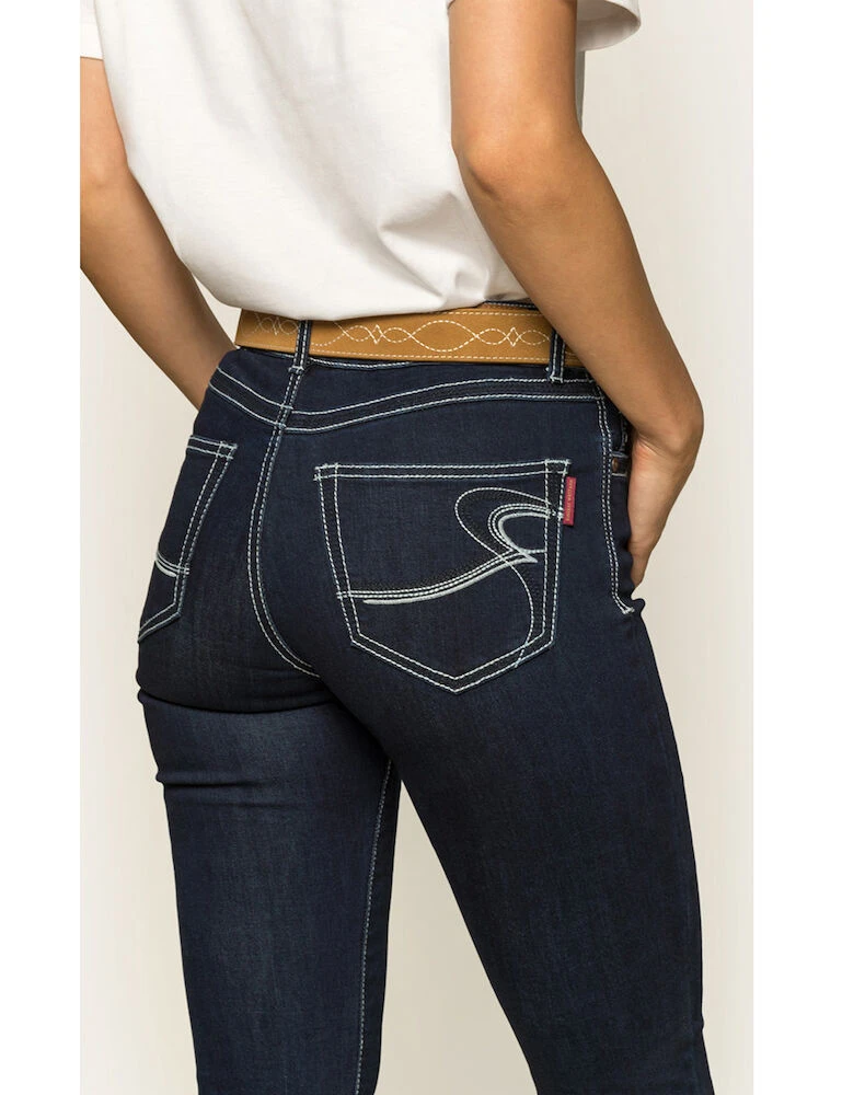 RINGERS WESTERN Caroline Womens Mid Rise Bootleg Jean