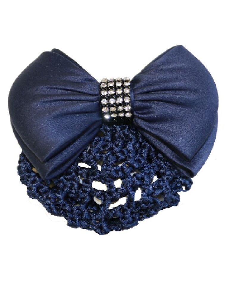 UNBRANDED Huntington Crystal Row Show Bow With Hair Net