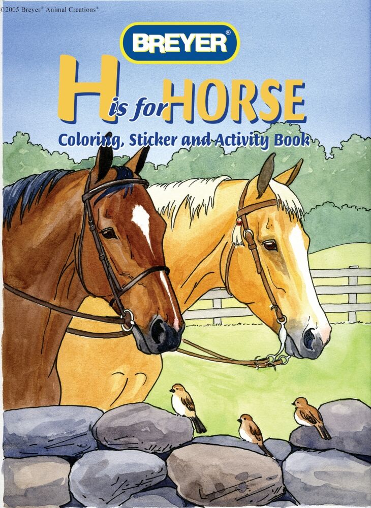 BREYER Activity 'H' Is For Horse Colouring Book