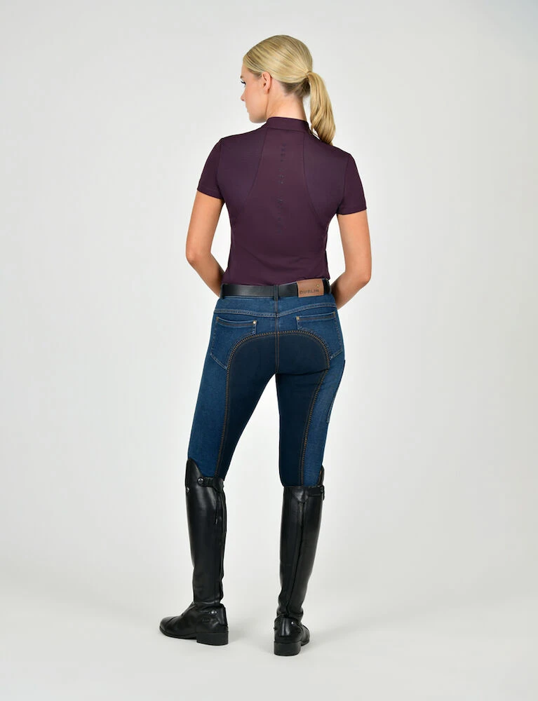 DUBLIN Shona Full Suede Seat Denim Breeches
