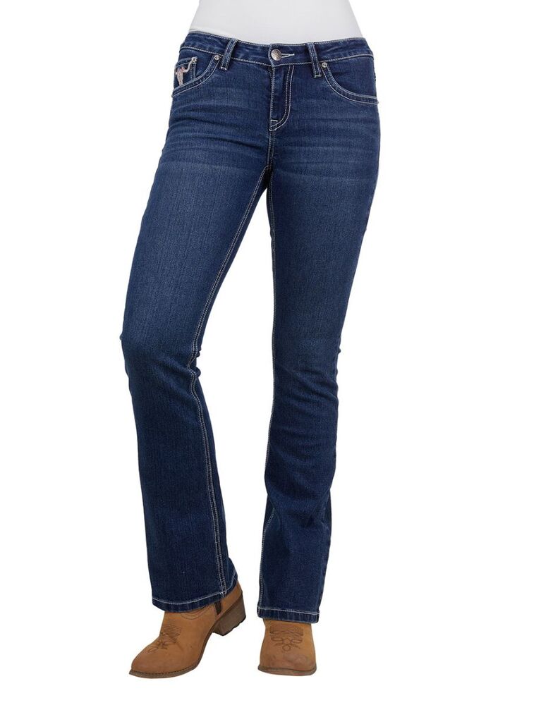 PURE WESTERN Womens Ava Boot Cut Jean 32L