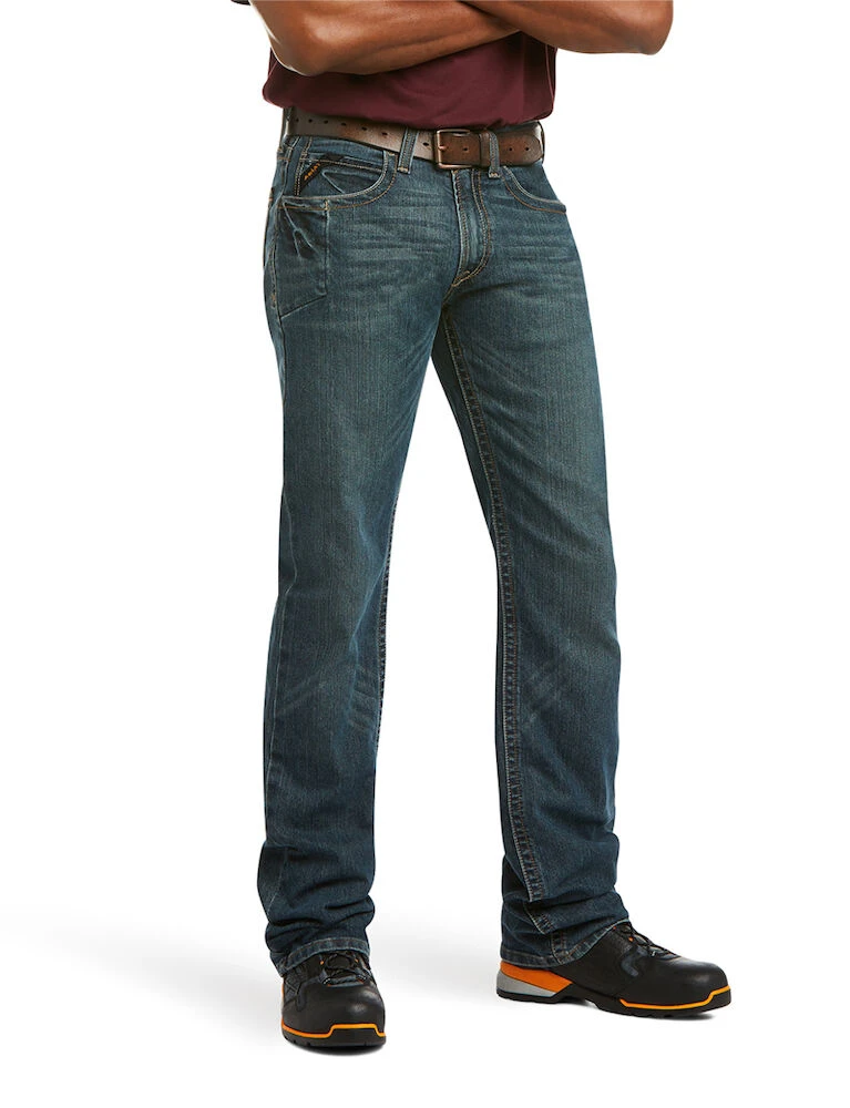 ARIAT Mens Rebar Fashion M5 Slim Straight Jeans
