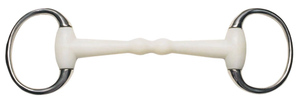 KORSTEEL FLEXI MULLEN MOUTH EGGBUTT SNAFFLE BIT