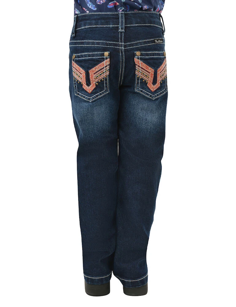 PURE WESTERN Girls Aztec Bootcut Jeans