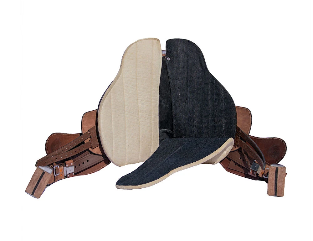 SYD HILL Shxp Hawk Polocrosse Rough Out Leather Stock Fender Saddle