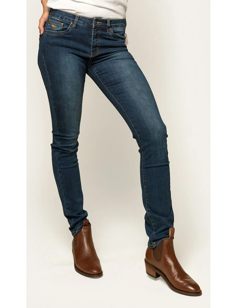 RINGERS WESTERN Victoria Womens Mid Rise Straight Leg Jeans