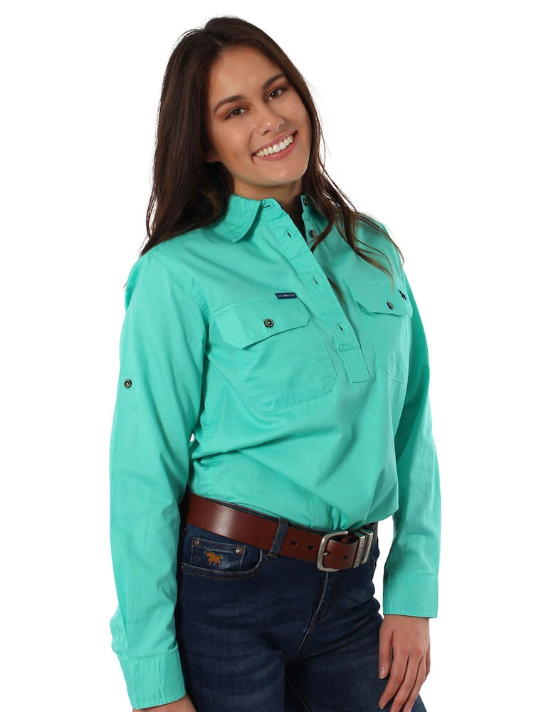 RINGERS WESTERN Pentecost River Womens Full Button Work Shirt