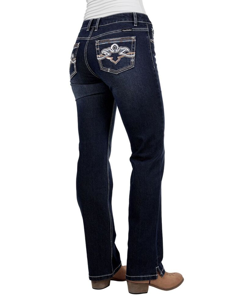 PURE WESTERN Womens Mia Straight Leg Jean 32L