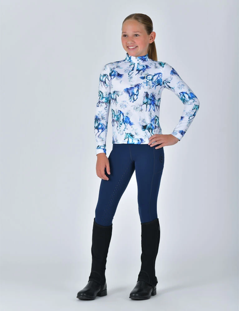 DUBLIN Kids Breathable Long Sleeve Riding Top
