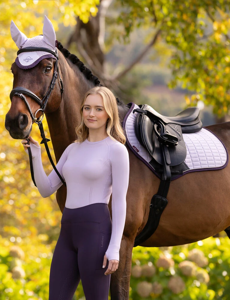 LEMIEUX Suede Close Contact Square Saddle Pad