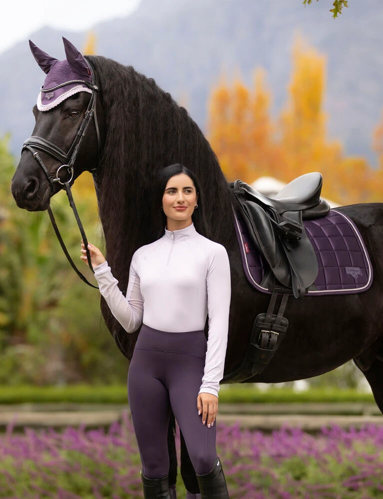 LEMIEUX Loire Classic Satin Square Dressage Saddle Pad